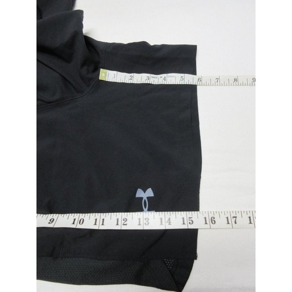 Under Armour women's black Heatgear athletic fit brief lined running 6" shorts S - Picture 11 of 12